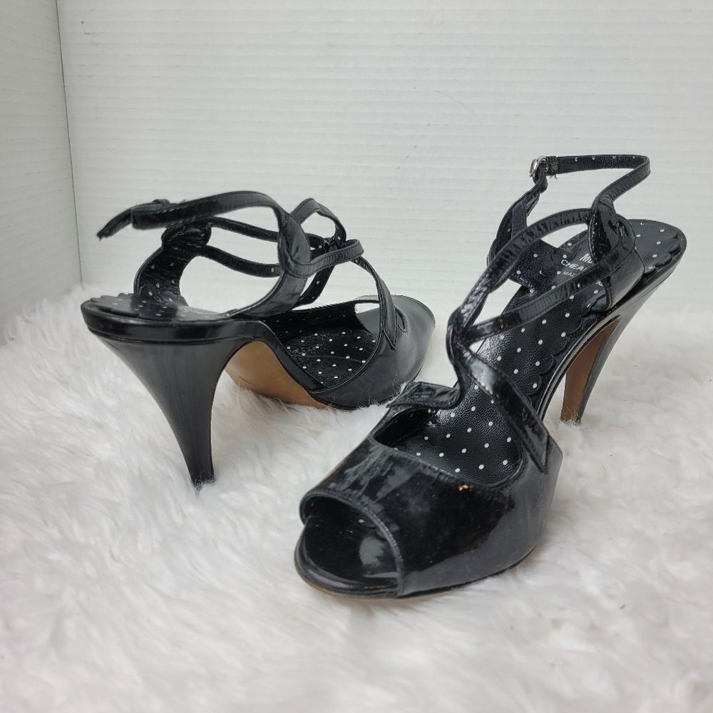 Moschino Cheap And Chic Spider Womens Size 7.5 Patent Slingback Heel - Picture 5 of 10